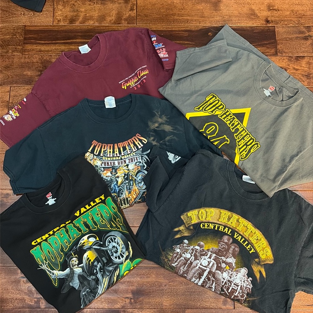 Top hatter Central Valley t shirts